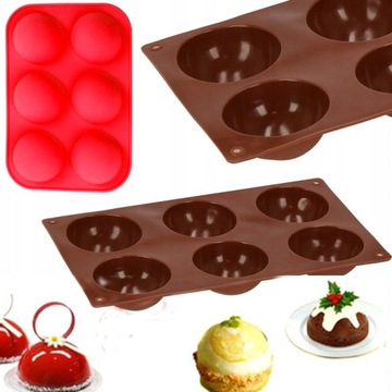 FOREMKA MONOPORCJE DO MUFFINK BABECZEK PÓŁKULE 6sz