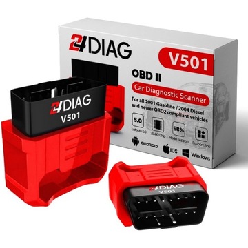 ДИАГНОСТИЧЕСКИЙ ТЕСТЕР ELM327 BLUETOOTH 5.0 ИНТЕРФЕЙС OBD2 V501 SAE ISO | ПЛ