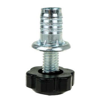 Ножка мебельная, регулировочная ножка с муфтой, М10 х 37,5