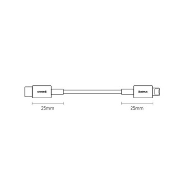 Кабель USB-C — Lightning для IPHONE 15 14 13 12 11 — Baseus 20 Вт 1 м