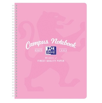 KOŁOZESZYT OXFORD CAMPUS A4+ 80K 90G KRATKA PASTEL