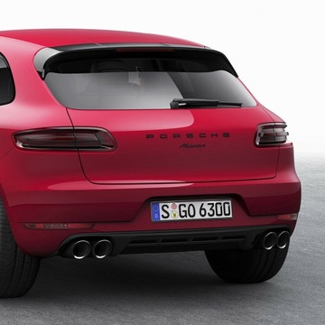 PORSCHE ZNAK ZNAKY MACAN ČERNÁ LESK !