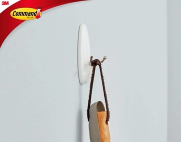 КРЮЧКИ COMMAND 3M СРЕДНИЕ 2 ШТ С МЕТАЛЛОМ 17068