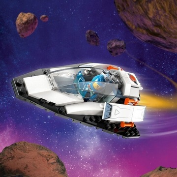 КОСМИЧЕСКИЙ КОРАБЛЬ LEGO SPACE ADVENTURE С АСТЕРОИДОМ МЕТЕОРИТОМ