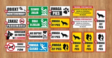 ТАРЕЛКА ВНИМАНИЕ BAD DOG DIBOND АЛЮМИНИЯ 13x26 см