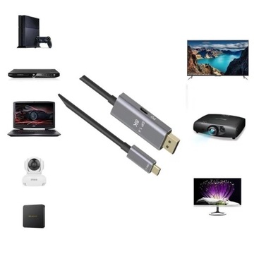 KABEL USB-C DISPLAYPORT Mac MacBook 8K 4K 240Hz 2m