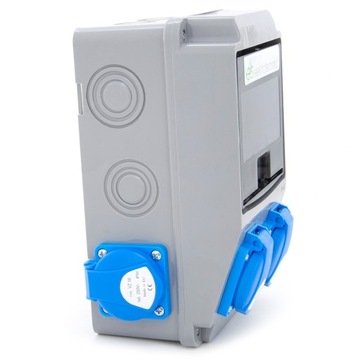 ROZDZIELNICA BUDOWLANA OGRODOWA 4x230V RÓŻNICÓWKA