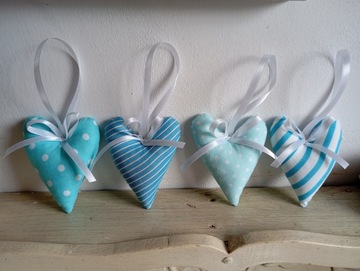 КУЛОНЫ «СЕРДЕЧКИ» из ХЛОПКА комплект из 4 шт.