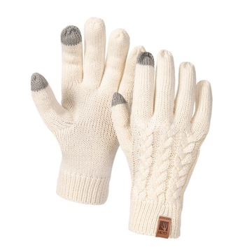 ЖЕНСКАЯ ЗИМНЯЯ ШАПКА, ШАРФ, СЕНСОРНЫЕ ПЕРЧАТКИ