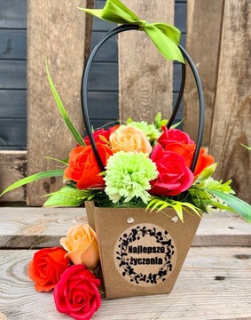 Подарок на День Рождения Именины КРАСИВЫЕ Мыльные Цветы Букет Роз Мыльные Розы