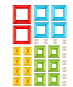 ГЕОМЕТРИЧЕСКИЕ КОНСТРУКЦИИ ФИГУРЫ МОНТЕССОРИ ПИРАМИДА В ПОДАРОК