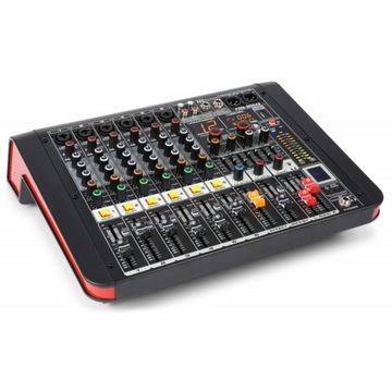 Mikser muzyczny 6- kanałowy powermikser USB BT PD