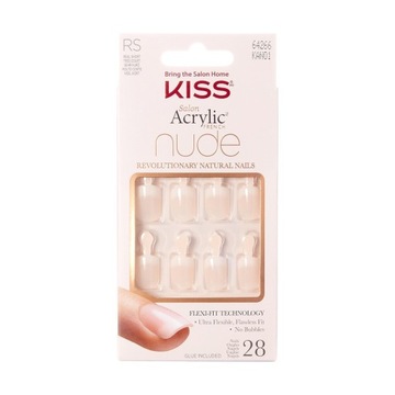 KISS Salon Sztuczne Paznokcie Acrylic French Nude - Breathtaking (RS) 1op.(
