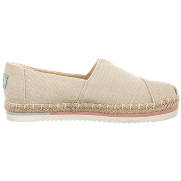 Toms Toms, Natural, Heavy Twill W Platform 1001783