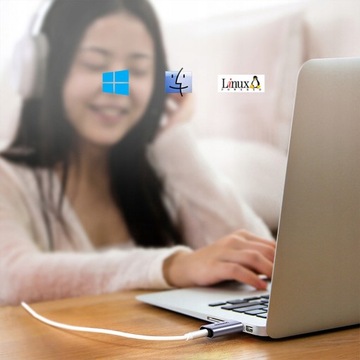 UGREEN ADAPTER AUDIO AUX PRZEJŚCIÓWKA Z USB-A 2.0 DO MINIJACK 3,5MM