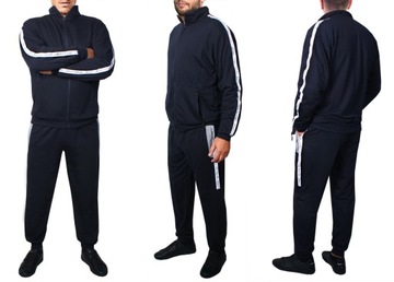 Мужской спортивный костюм SWEATSHIRT + COTTON PANTS черный 9106 L