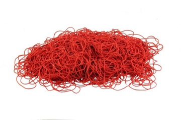 GUMKI RECEPTURKI 1 kg 50 mm 1,5/1,5 CZERWONE MOCNE