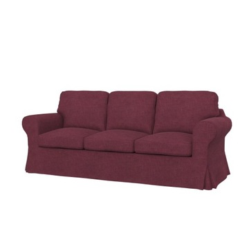 EKTORP Pokrycie sofy 3-os, Softi Cherry