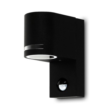LAMPA OGRODOWA ZEWNĘTRZNA KINKIET Z CZUJNIKIEM RUCHU I ZMIERZCHU GU10