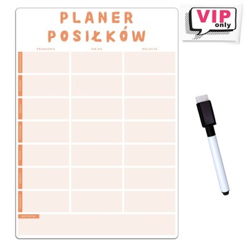 PLANER NA LODÓWKĘ Tygodniowy planer posiłków 21x30