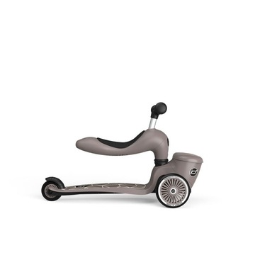 КОМПЛЕКТ СКУТЕРА Scoot And Ride 2в1 + ШЛЕМ XXS со светодиодной подсветкой для S LIFESTYLE Коричневый 1+