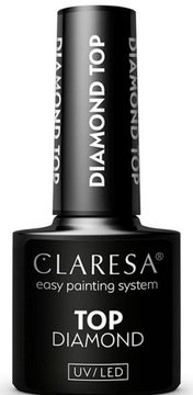 CLARESA TOP DIAMOND NO WIPE UV/LED NO WASH, бриллиантовый блеск