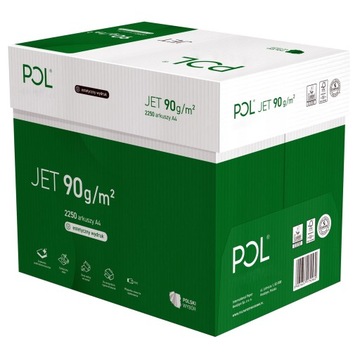 PAPIER KSERO POLJET A4 90G BIAŁY KLASA A 2250 ark.