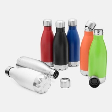 Bidon butelka stalowa 30 sztuk z logo 600 ml
