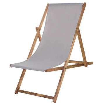 DREWNIANY LEŻAK PLAŻOWY LEŻAKI POPIEL PRODUCENT PL
