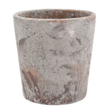 Osłonka Ø 12 cm TERAKOTA RUSTIC doniczka SZARA