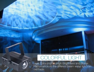 СВЕТИЛЬНИК ДЛЯ ДИСКО С ЭФФЕКТОМ ВОДЫ В РИТМЕ МУЗЫКИ LED 7 ЦВЕТОВ