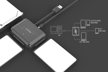 Адаптер Unitek Y-3324 USB 3.1 IDE/SATA Новейший!