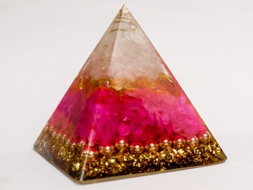 ПИРАМИДА ОРГОНИТ ЦИТРИТ КРИСТАЛЛ МЕДЬ ДЕРЕВО ЖИЗНИ БЛАГОСОСТОЯНИЕ 6см