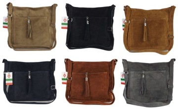 Итальянская сумка-мессенджер, 3 отделения, кожа Vera Pelle