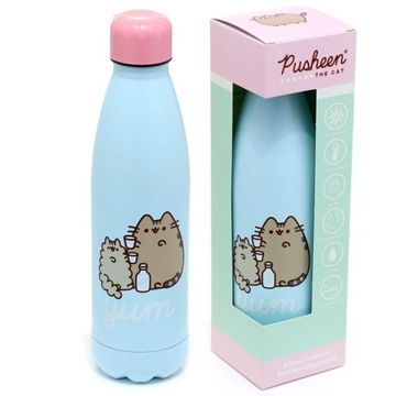 BUTELKA KOT PUSHEEN TERMICZNA TERMOS BIDON STALOWA