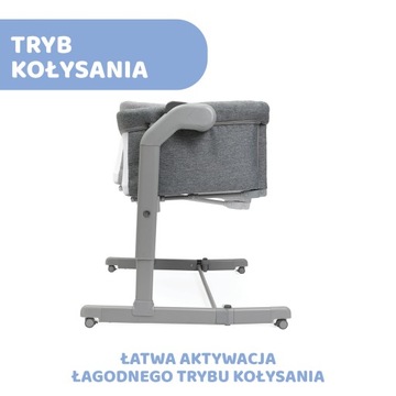 Приставная кровать Next2Me Magic EVO Chicco Grey Mist