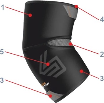 Длинный подлокотник Shock Doctor xL