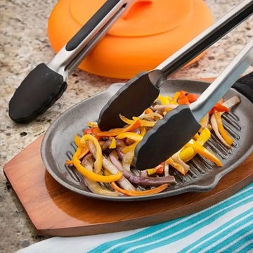 КУХОННЫЕ ЩИПЦЫ УНИВЕРСАЛЬНЫЕ СИЛИКОНОВЫЕ СТАЛЬНЫЕ ГРИЛЬ ДЛЯ МЯСА ПАСТА XXL