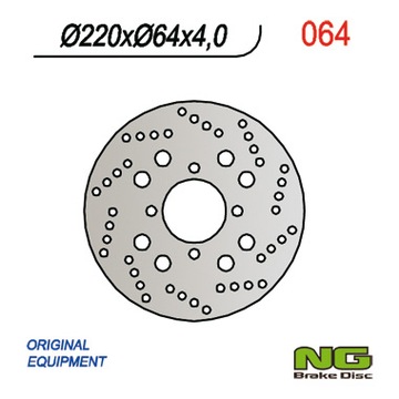 Tarcza Hamulcowa NG064 (220x64x4) (4x10,5mm) Na Tył Do SUZUKI AN125 BURGMAN