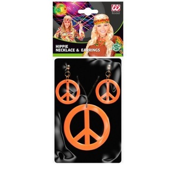 ЮВЕЛИРНЫЙ КОМПЛЕКТ ХИППИ ХИППИ ВУДСТОК ОРАНЖЕВЫЙ