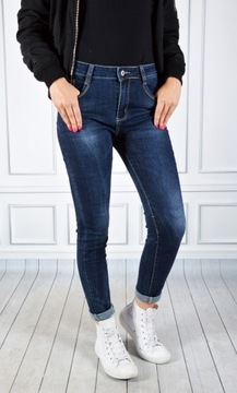 Spodnie Jeansy Damskie Push-Up Jeansowe Skinny NEW