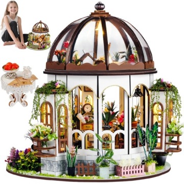 Puzzle 3D Mini Led Domeček Diy Model Collection Dárek Pro Dívky