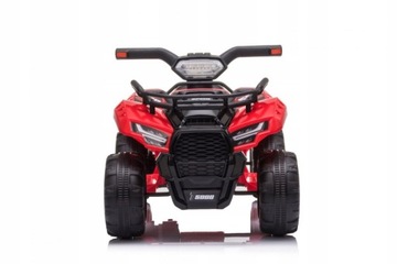 Quad Storm на батарейках для детей, красный + мотор 25 Вт + MP3 USB + светодиод