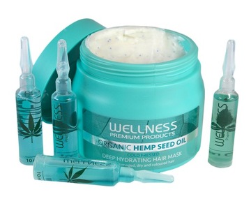 NIEBIESKA MASKA DO WŁOSÓW WELLNESS PREMIUM+GRATIS