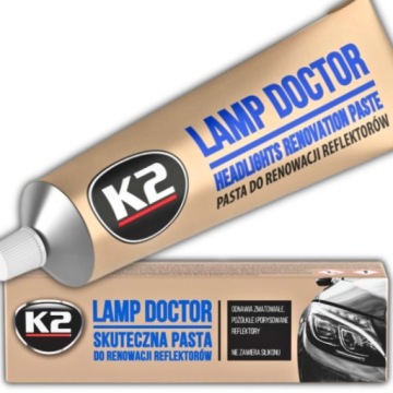 K2 LAMP DOCTOR PASTA DO RENOWACJI regeneracji REFLEKTORÓW LAMP KLOSZY 60g
