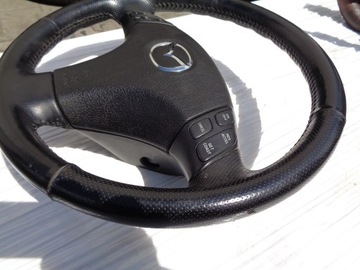 КОЖАНЫЙ МНОГОФУНКЦИОНАЛЬНЫЙ РУЛЬ MAZDA 6 02-05