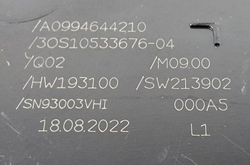 Mercedes-Benz OE Płyta kontaktowa / Moduł sterujący kierownicą A0994644210