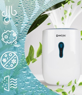 ВОЗДУШНЫЙ ОСУШИТЕЛЬ ВЛАЖНОСТИ БЕСШУМНЫЙ, ЭФФЕКТИВНЫЙ MALTEC 0,8л