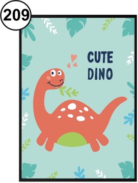 PLAKAT DLA CHŁOPCA DINOZAURY wiele wzorów 30x40