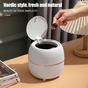 Настольная мусорная корзина Белая мусорная корзина